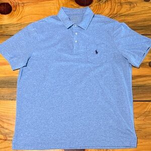 Men’s Polo by Ralph Lauren Light Blue Heather Short-Sleeve Polo